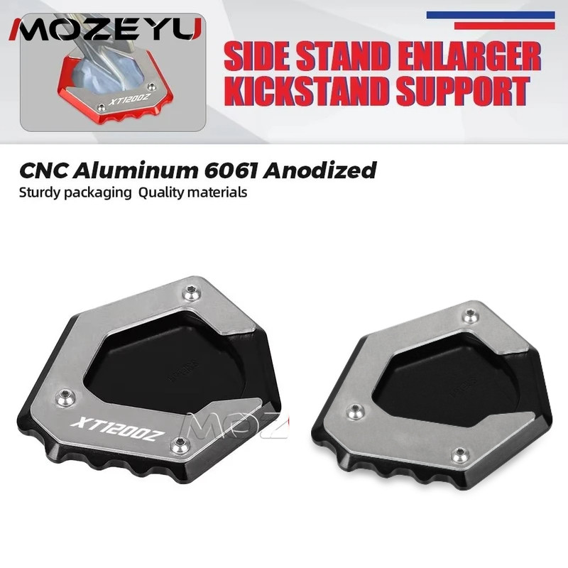 Para Yamaha XT1200Z Suporte Lateral Extensão Kickstand Placa Ampliador Pad1200 Z Super Tenere Peças