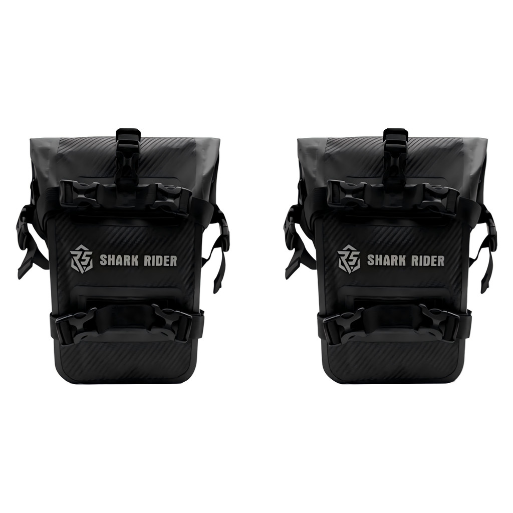 Par de Alforges Impermeáveis para Moto – 8L – Protege o Quadro – Cor Preta Premium