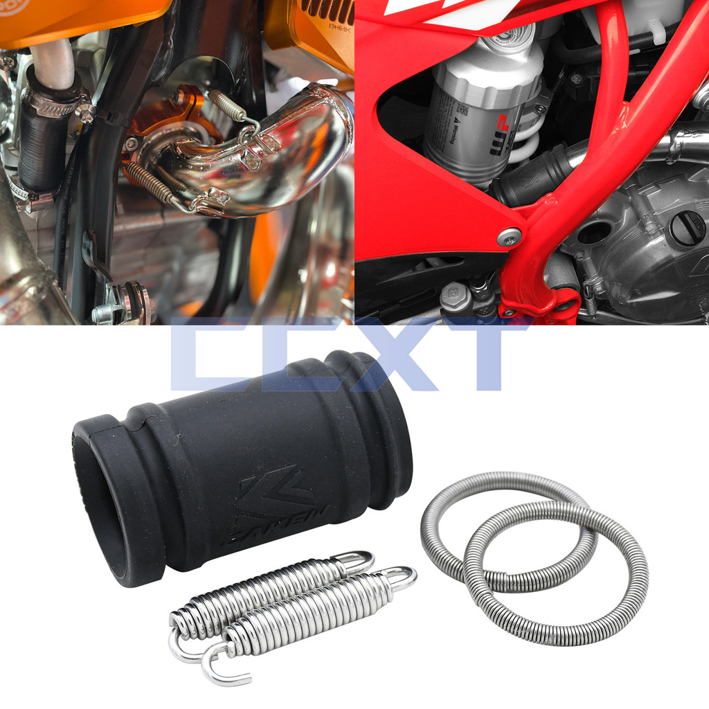 Kit de acoplamento de escape com mola, anel de vedação de tubo de escape adequado para KTM Husqvarna GASGAS