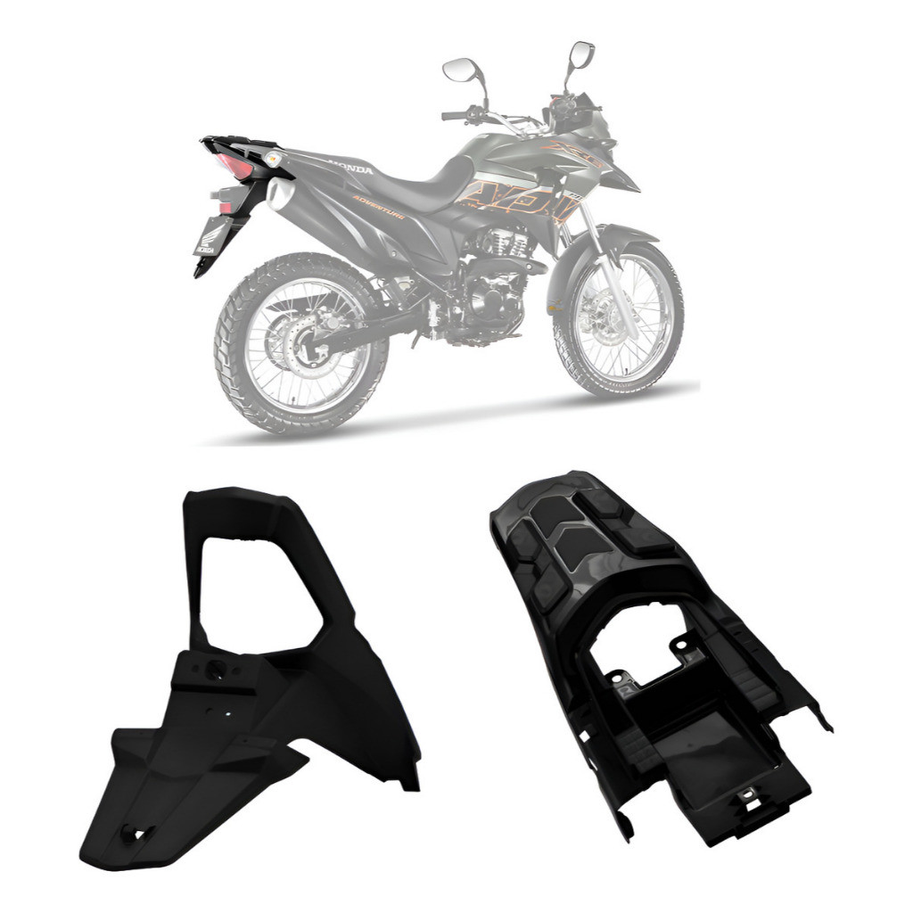 Kit Carenagem Xre 190 Rabeta e Paralama Traseiro Moto  2016 2017 2018 2019 2020 2021 2022 2023 2024