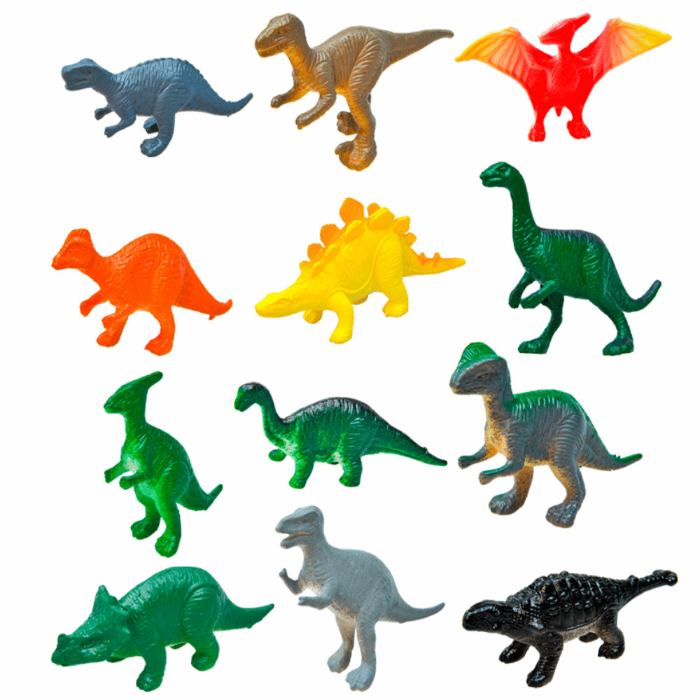 Kit Miniaturas Animais Jurássicos 12 Peças - Ark Toys