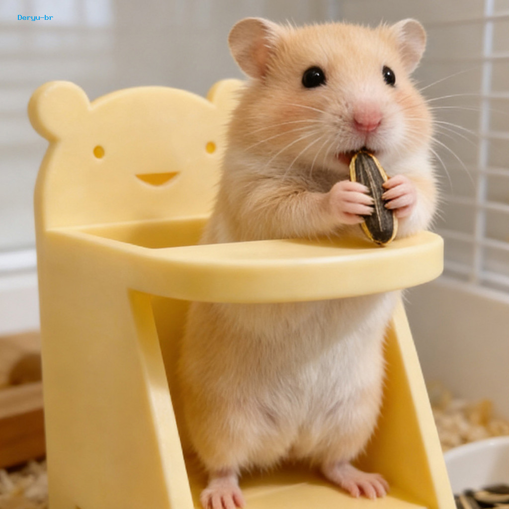 Mini Pet Dining Seat Hamster Chair 3d Printed Cute Small Animal Furniture Sugar Glider Rat Cage Decor Accessory Perfect