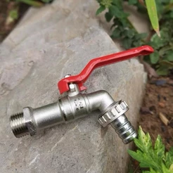 Torneira Para Jardim 1/2 Metal Reforçado Com Bico Para Mangueira Alta Resistência ZM-168