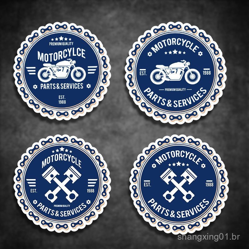 Adesivo para motocicleta, decalque retrô para tanque de combustível de Harley, adesivo reflexivo à prova d'água LMDF