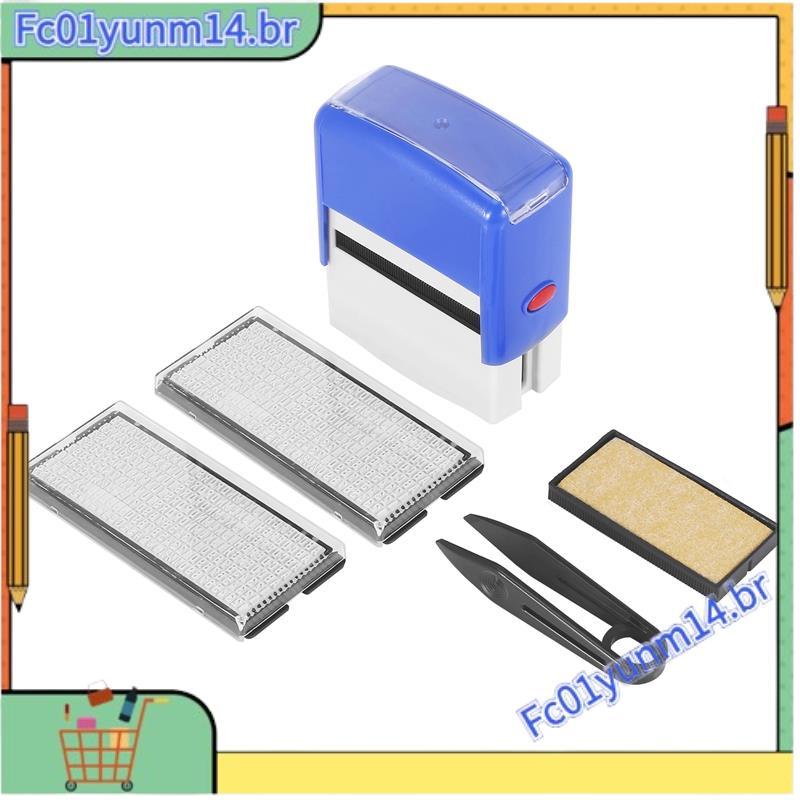 Conjunto De Carimbo Autotintado Personalizado , Faça Você Mesmo , Nome Comercial , Número , Endereço , Impressão , De Bo