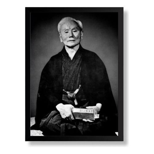 Quadro Decorativo Gichin Funakoshi Karate Shotokan Decoração Parede