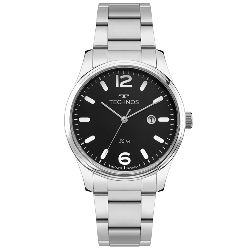 Relógio Technos Masculino Steel Prata - 2115TZU/1P
