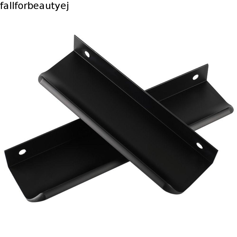 Maçaneta De Porta Em Arco FALLFORBEAUTYEJ , Gabinete Oculta Com Furo Duplo Preto/Dourado/Cinza , Alumínio Espacial