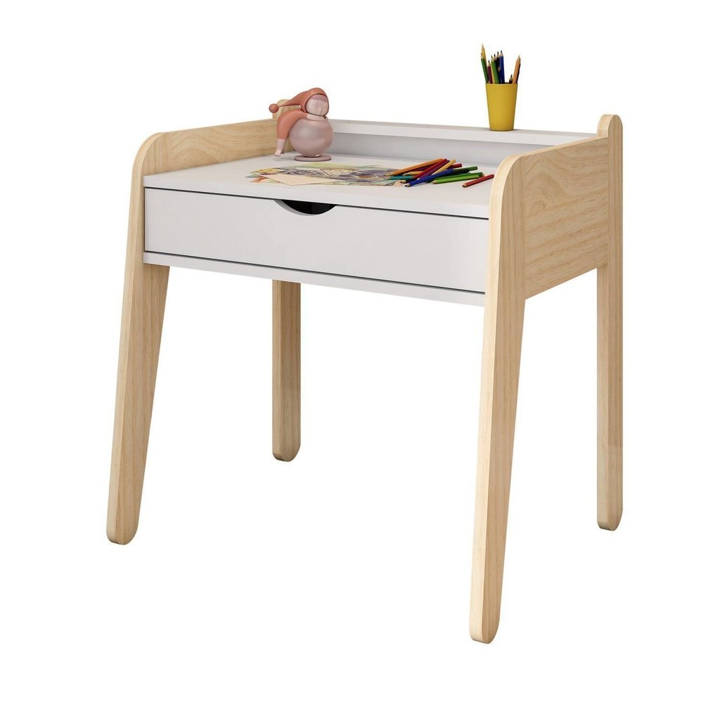 Mesa Infantil em Madeira Maciça e Mdf Corujinha Casatema Madeiraoriginals