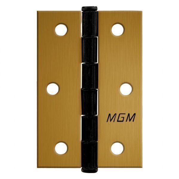 Dobradiça MGM 3 Unidades 3 Polegadas com Parafusos Bronze Latonado
