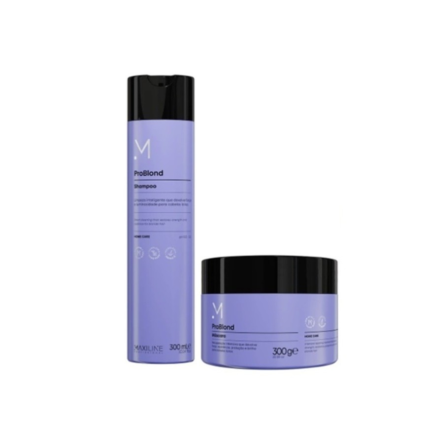 Kit Profissional Maxiline Problond Shampoo + Máscara 600ml