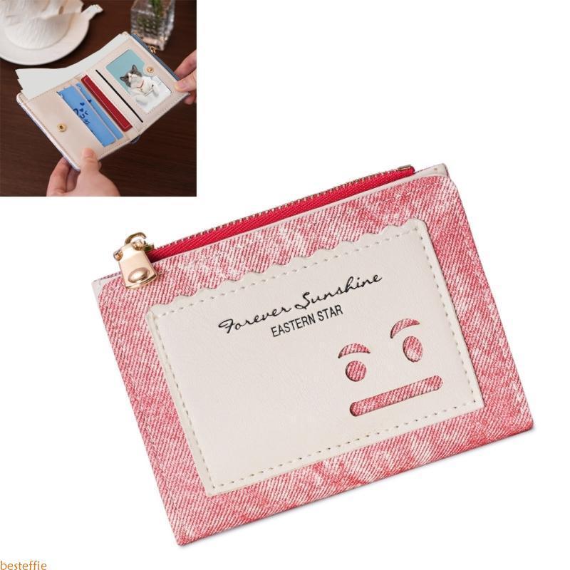 BES Bifold Bolsa Embreagem Minimalista Do Cartão Crédito Carteiras Casuais Femininas Moeda Car