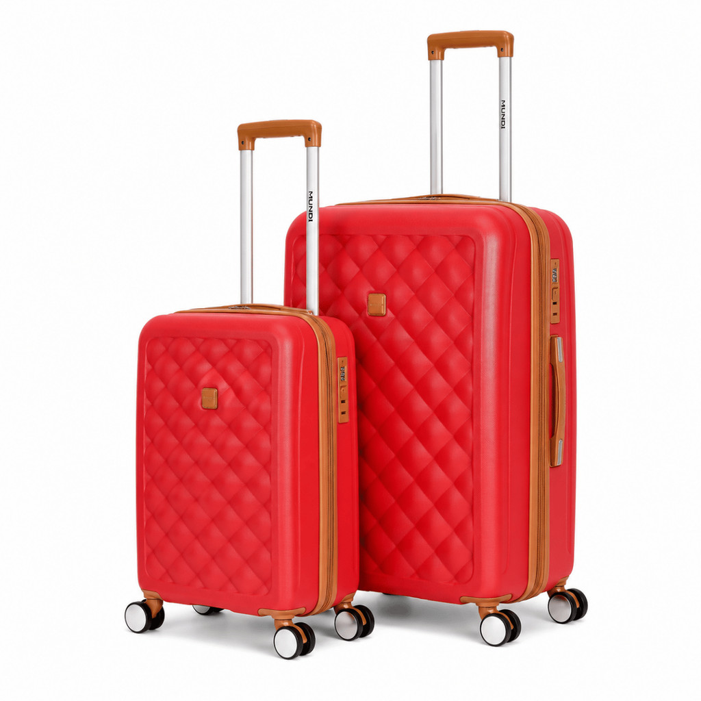 Kit Mala Viagem Esporte 20 Pol Bordo e 24 Pol Despacho Rígida Cadeado Senha 4 Roda 360 Bagagem Atleta Competição