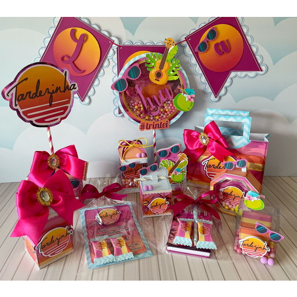 Kit Caixinhas Lembrancinha Personalizada Tardezinha Aniversário Festa Infantil