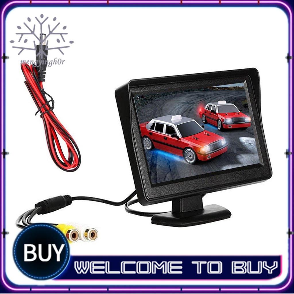 DC 9V-24V 4.3 Polegada Kit Monitor Retrovisor Do Carro TFT LCD Câmera De Visão Traseira Invertendo Sistema Estacionament