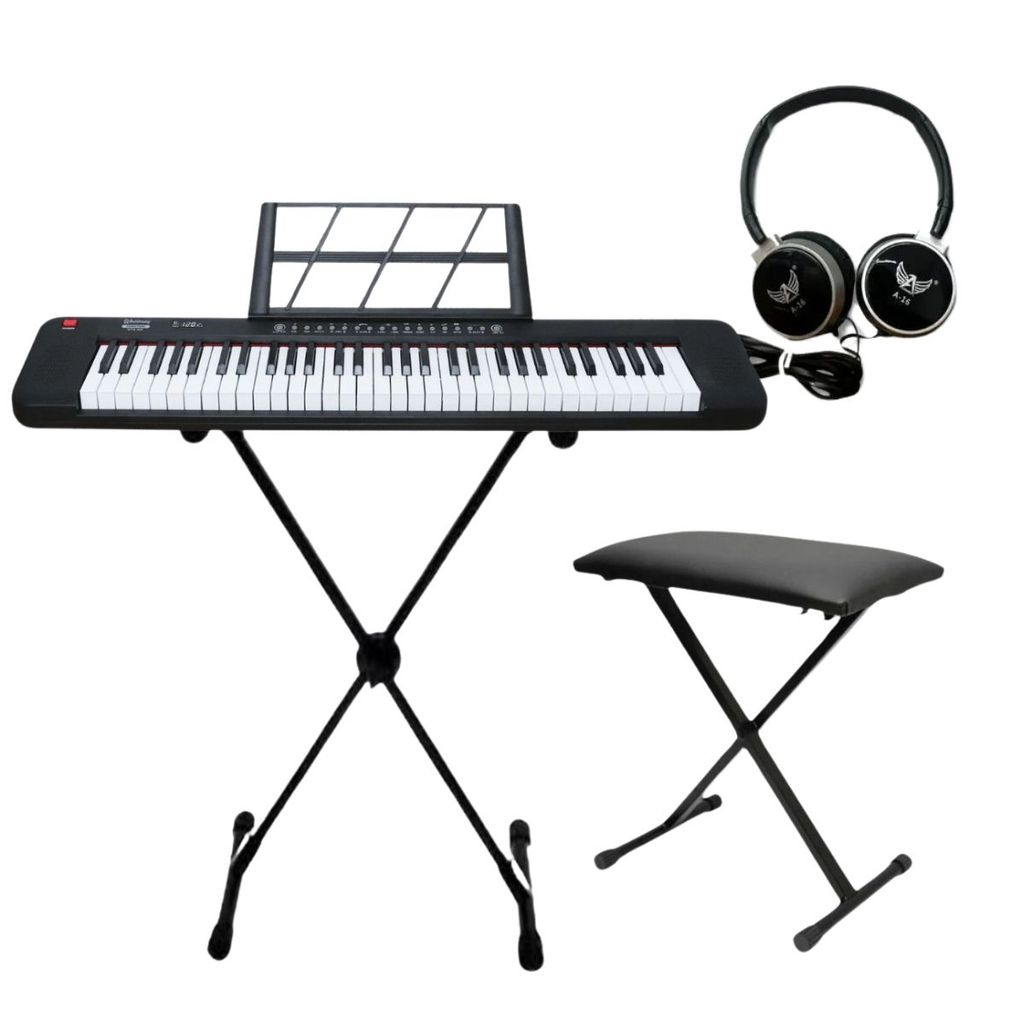 Kit Completo Teclado 61 Teclas Waldman WTS-100