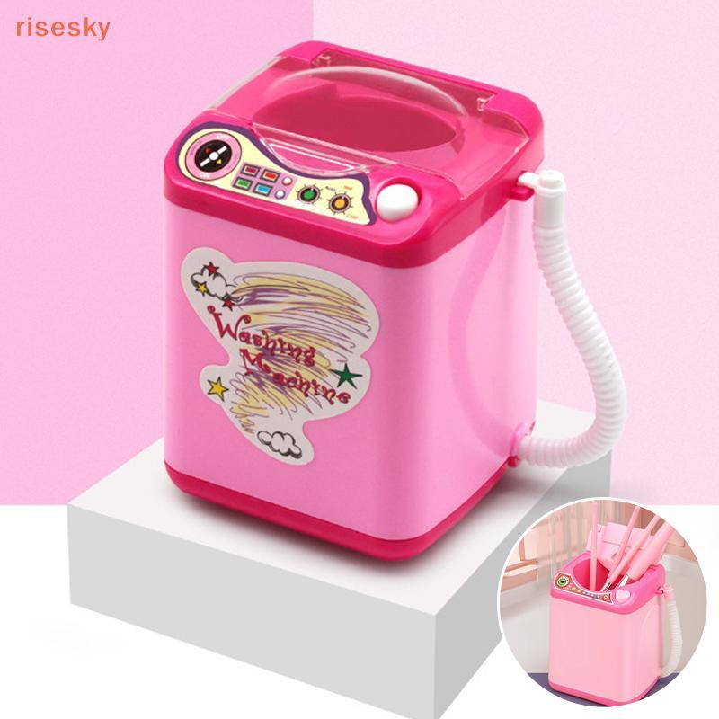 [risesky] Mini Puff De Pó Esponja Infantil Lavagem Elétrica Ferramentas De Maquiagem De Plástico Máquina De Limpeza Limp