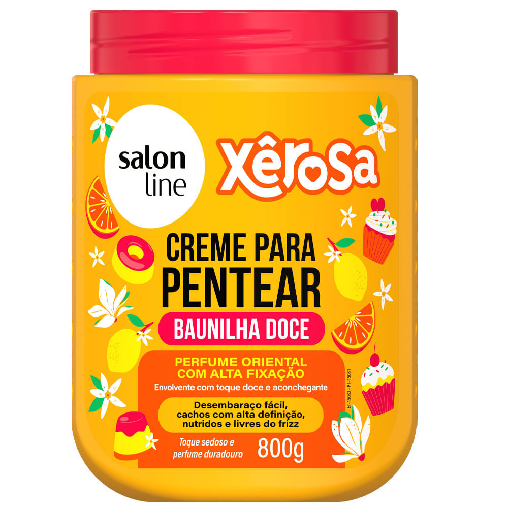 Creme para Pentear Salon Line Xêrosa Baunilha Doce 800g