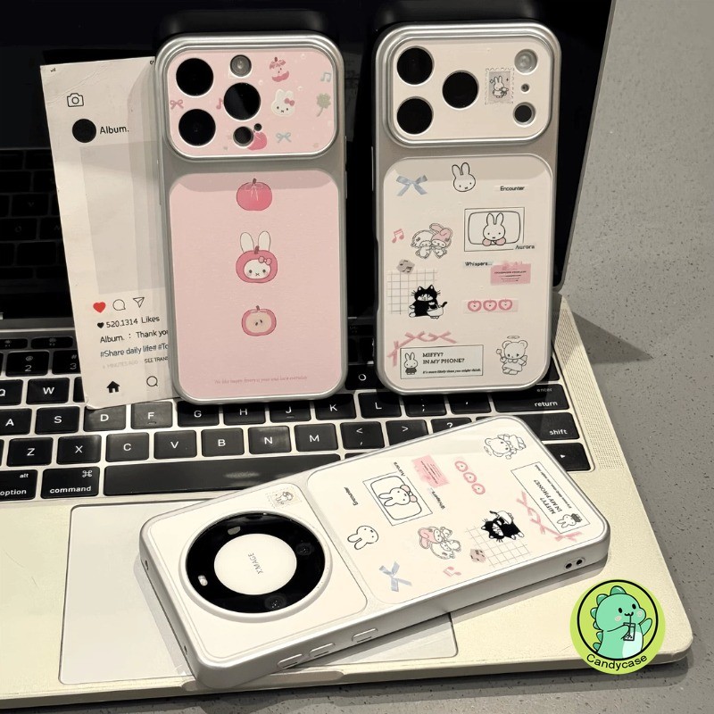 Capa Elegante Miffy Para Samsung Galaxy A27 A37 A36 M36 F36 A35 A34 A33 A32 M32 A31 A26 A25 A24 A23 A22S M22 5G 4G Fofa 