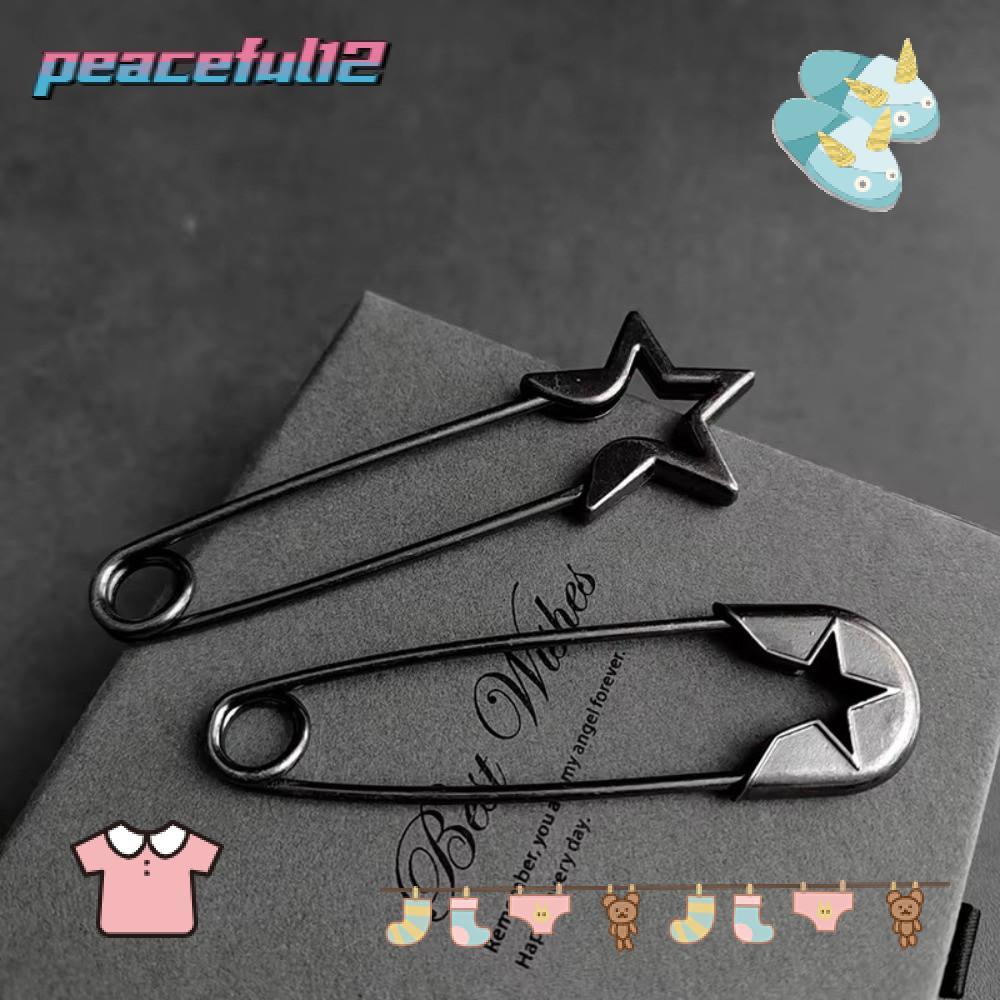 Pinos Grandes Retrô Pacífico , Alfinete De Lapela Ajustável Com Agulha Fixa , Alfinetes De Segurança De Metal Para Roupa