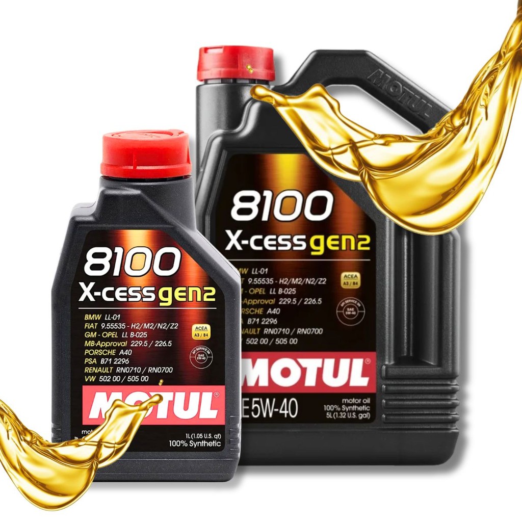 Óleo Motul 8100 X-cess 5w40 Sintético 5 Litros