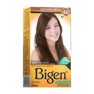 Tintura em Pó Bigen 47 Castanho Médio, 6g em Oferta na Shopee