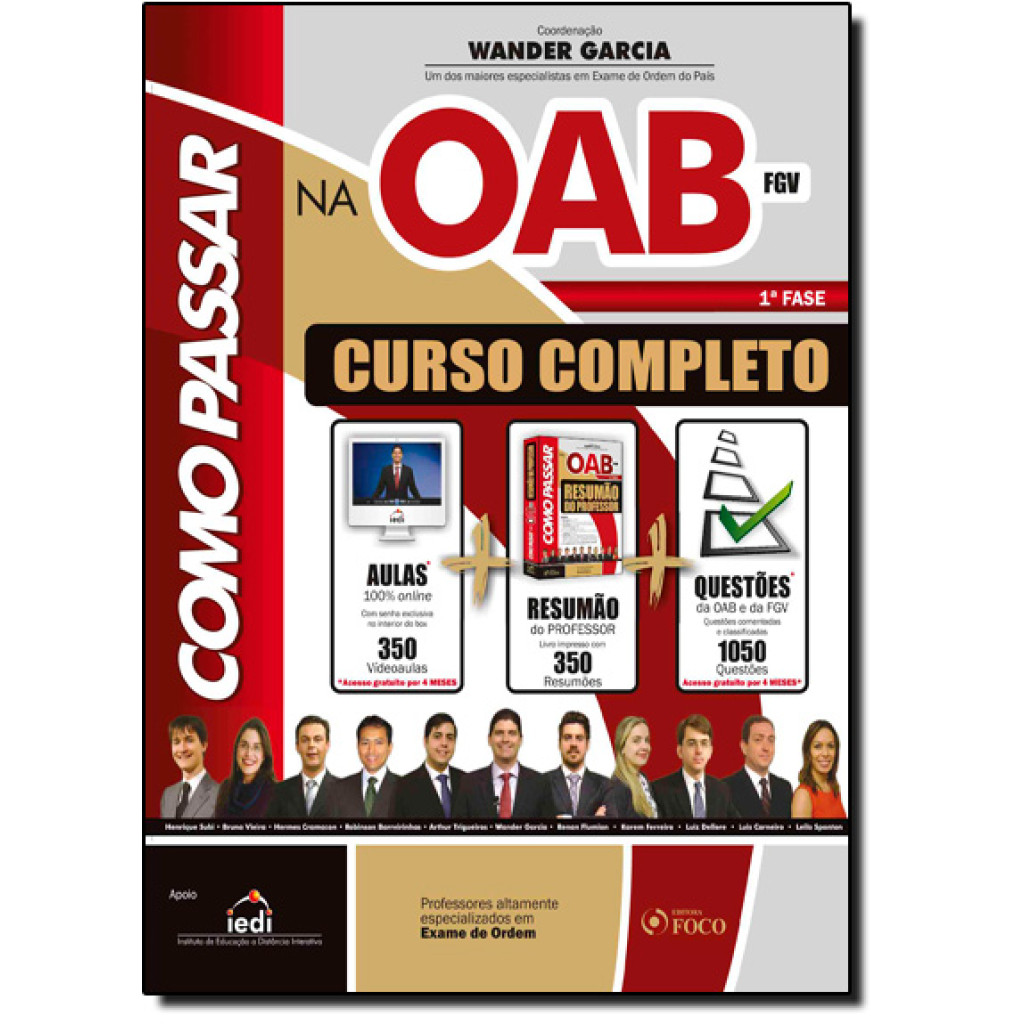 Como Passar na O A B Fgv: Curso Completo 1 Fase
