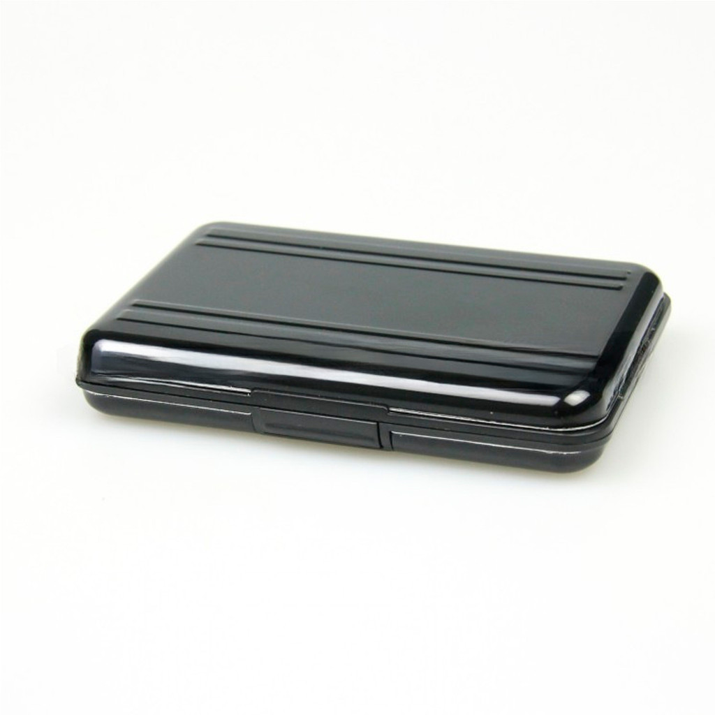 Case De Alumínio Porta Cartão Memória - Preto