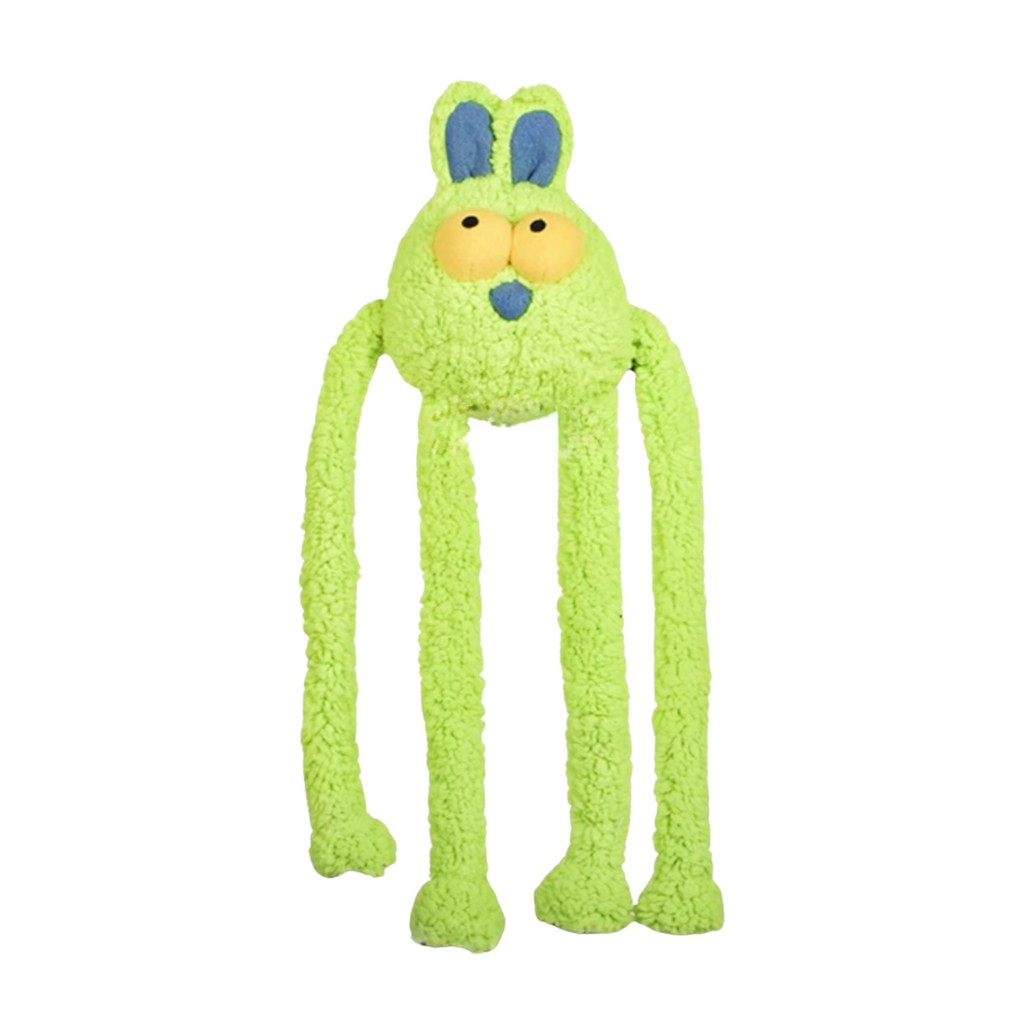 Pelúcia Coelho Puxa Puxa QMonster Verde para cachorro