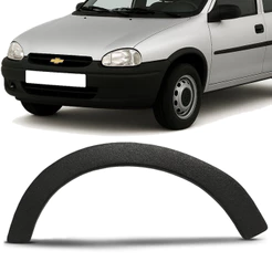 Moldura Alargador Para-lama Preto Texturizado Dianteiro Lateral Corsa Wind Super Pick Up 1994 A 2002