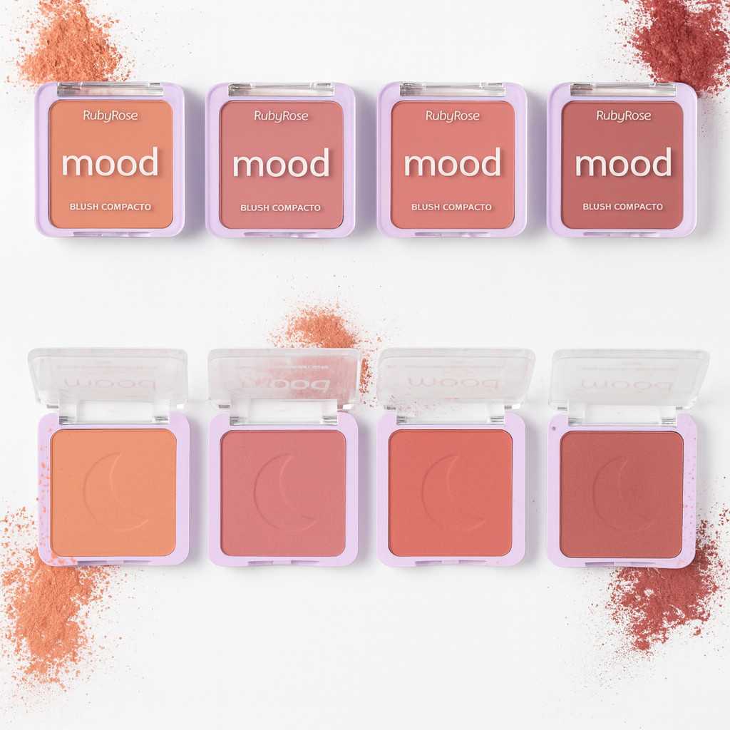 Blush Compacto MOOD - Ruby Rose HB-F582