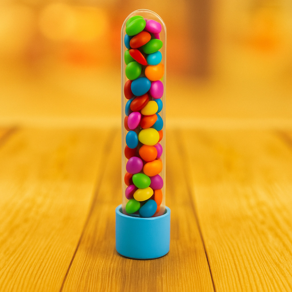 10~50 TUBETE ACRÍLICO LEMBRANCINHAS 13CM COM TAMPA AZUL BEBE em Oferta na Shopee