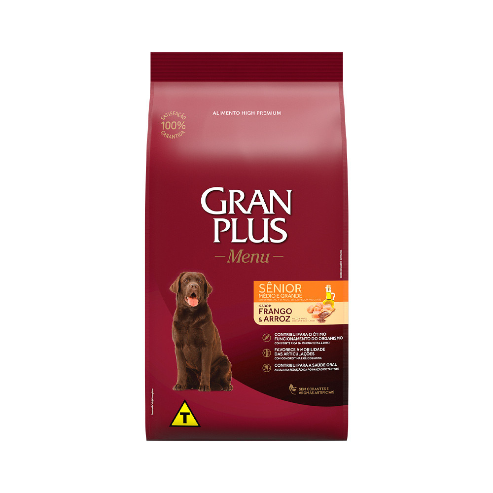 Ração GranPlus Menu Cão Senior 15Kg