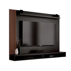 Painel Para Tv Até 50 Polegadas Dijon Ripado C/ Prateleira