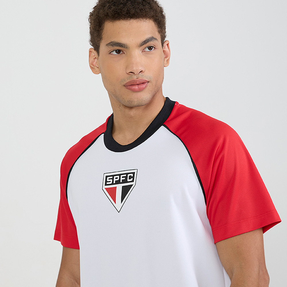 Camisa São Paulo Torcedor Raglan Dry Branca em Oferta na Shopee