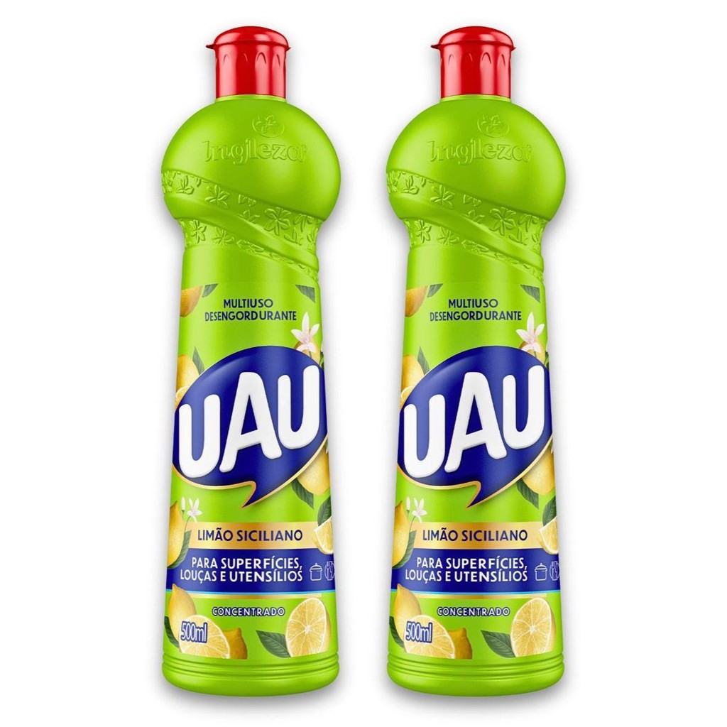 Kit 2un Multiuso 500ml Limão Siciliano Uau Superfícies E Utensílios em Oferta na Shopee