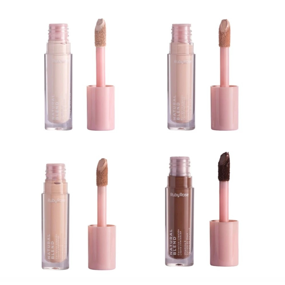 Lançamento Corretivo Natural Blend Linha Rosa Ruby Rose - Alta Qualidade e Acabamento Natural
