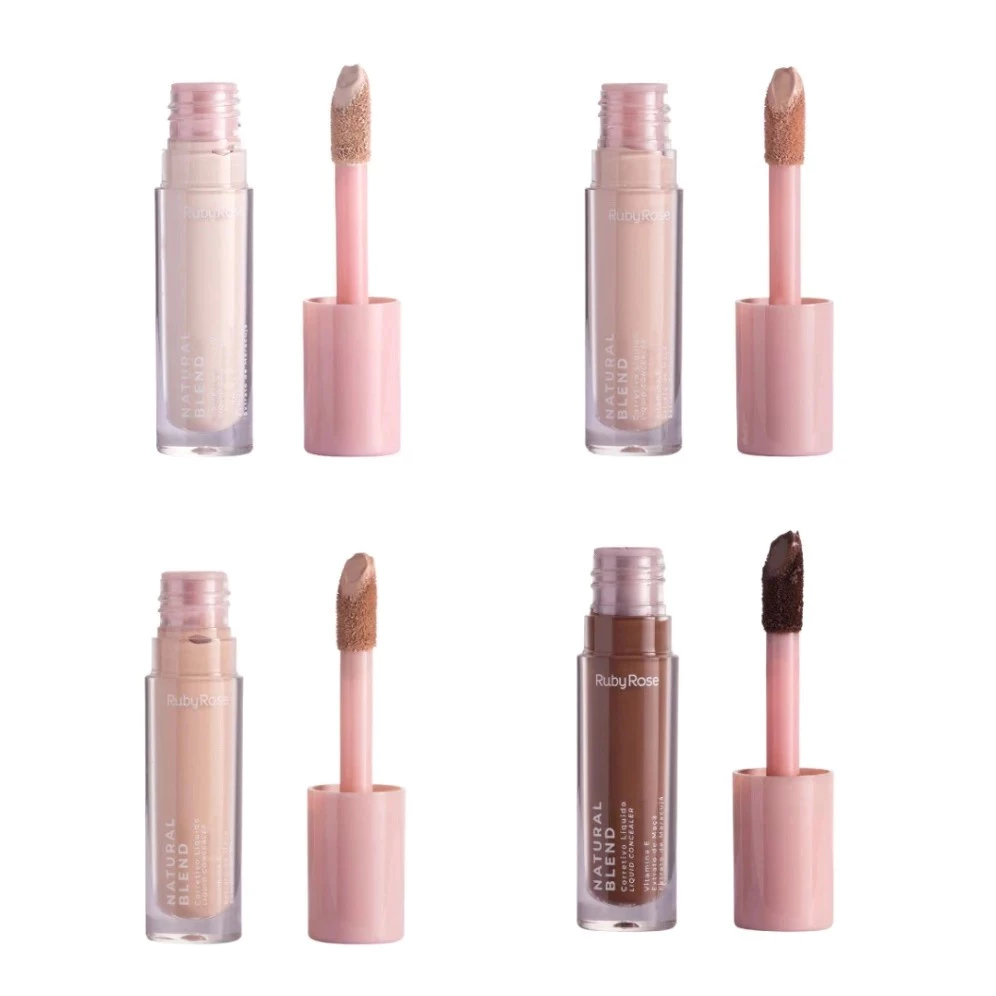 Lançamento Corretivo Natural Blend Linha Rosa Ruby Rose - Alta Qualidade e Acabamento Natural