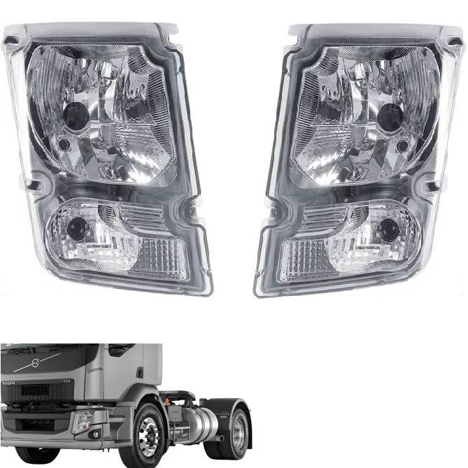 Farol Compativel Volvo Vm 260 310 330 220 270 2006 - Direito