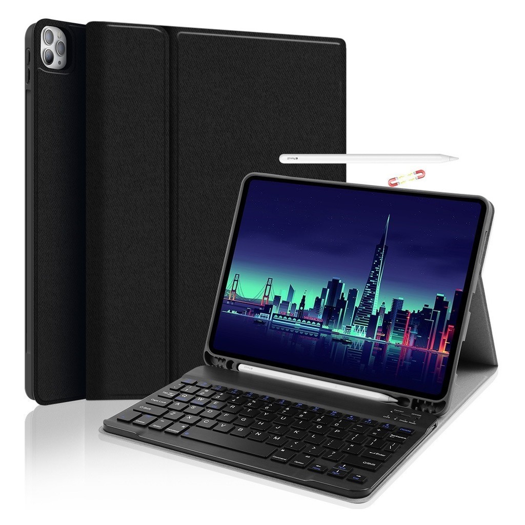 Capa Teclado Bluethooth C/slot Caneta iPad Pro 11 2019 2020