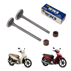 Kit Válvula Retentor Honda Biz 125 2005/2025 Original Cabeçote Moto