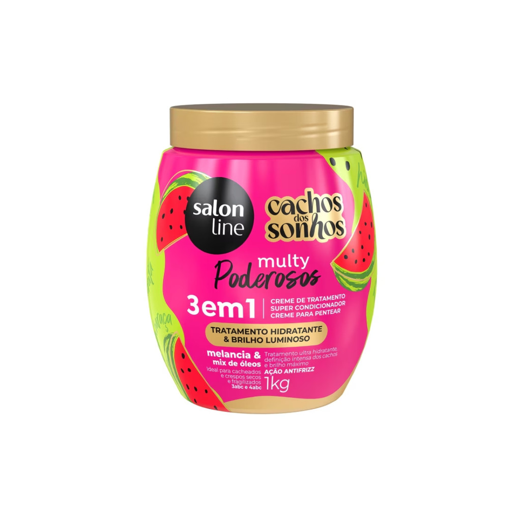 Creme 3 em 1 Salon Line 1kg Multy melancia mix oleos