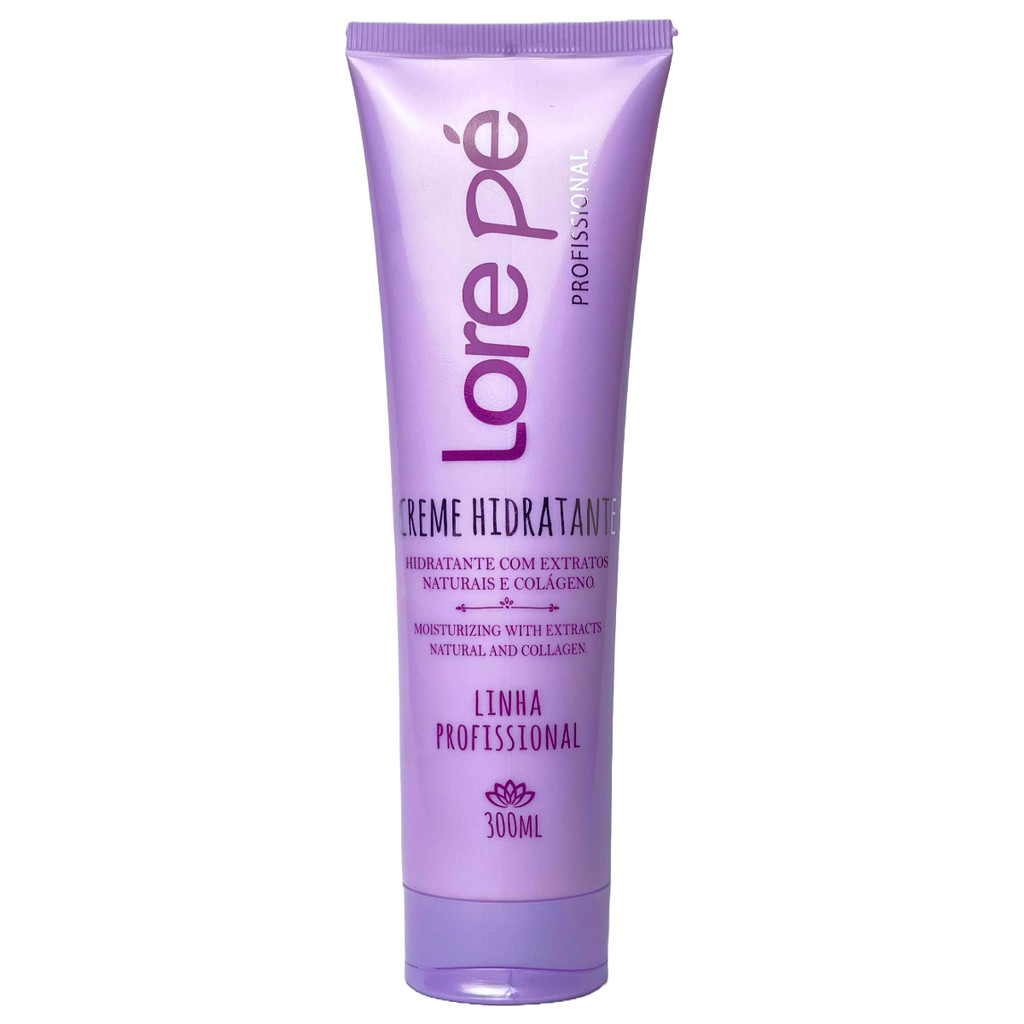 Creme Hidratante com Extratos Naturais e Colágeno Lore Pé 300ml em Oferta na Shopee
