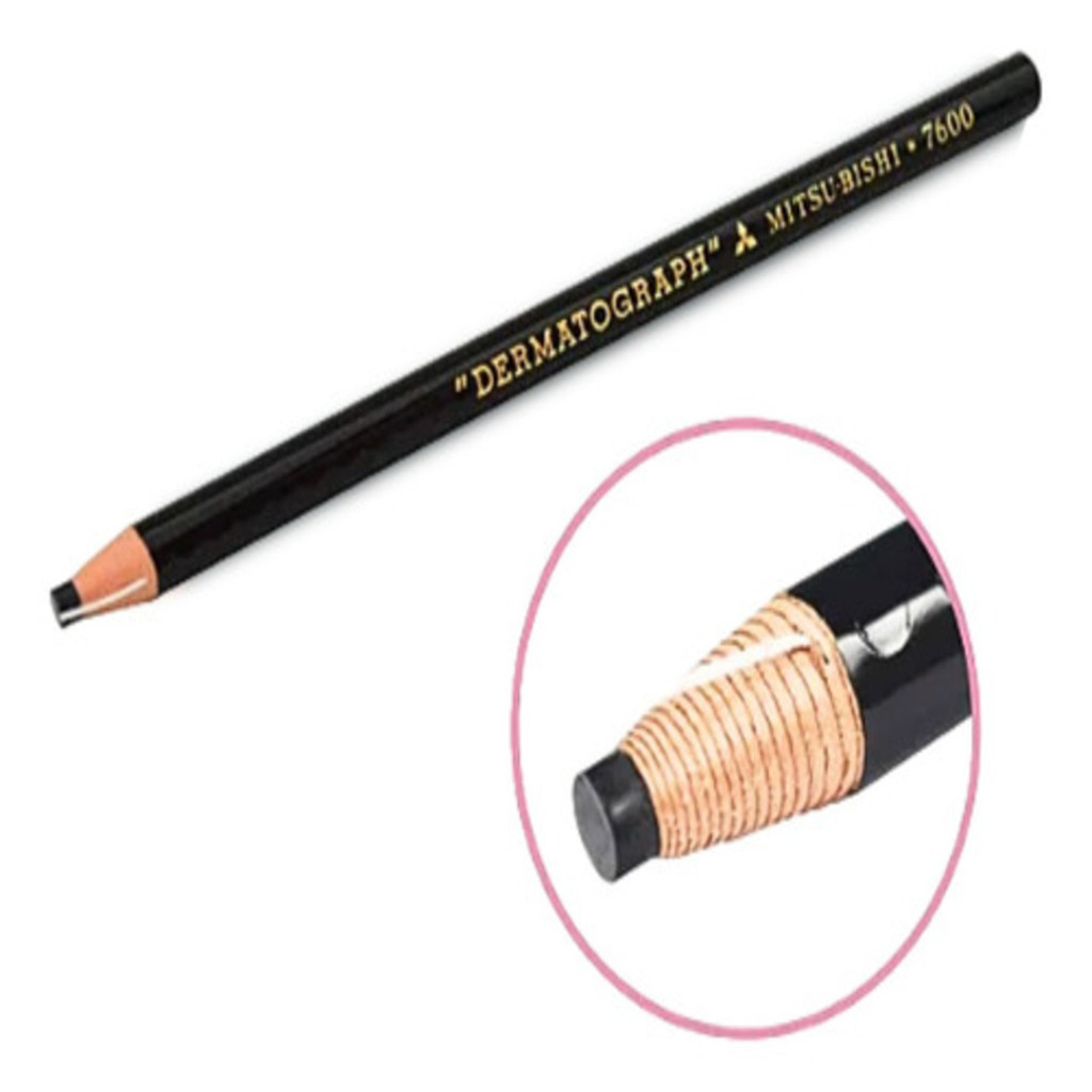 Lápis Dermatográfico Preto 7600 Mitsubishi