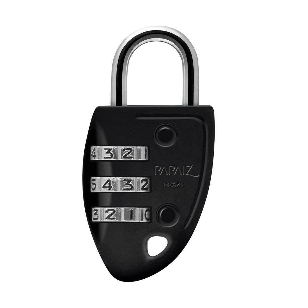 Cadeado com Segredo Cs23 30mm Zamac Preto Papaiz em Oferta na Shopee