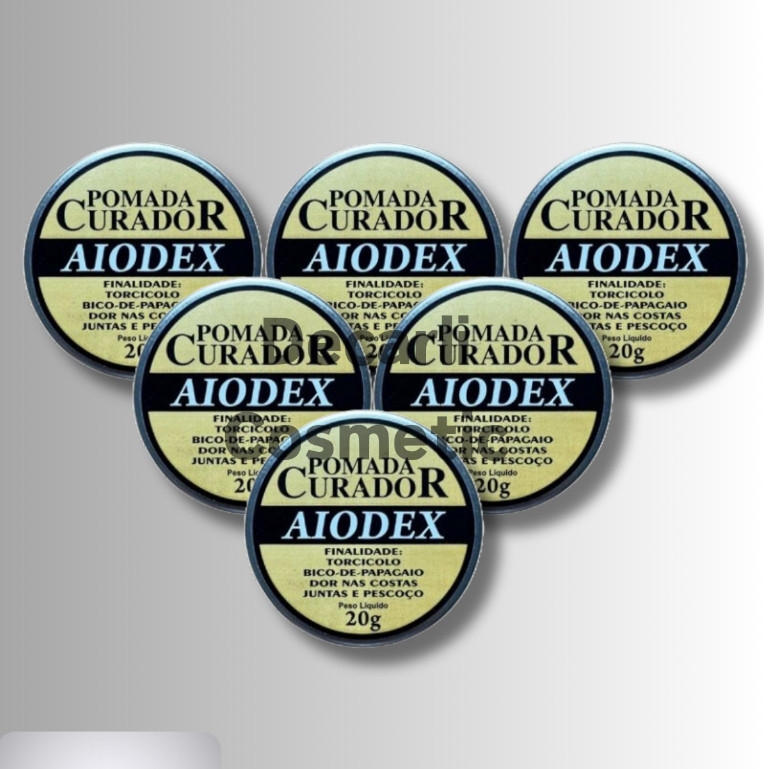 6 UN Pomada Aiodex - Curador 20g