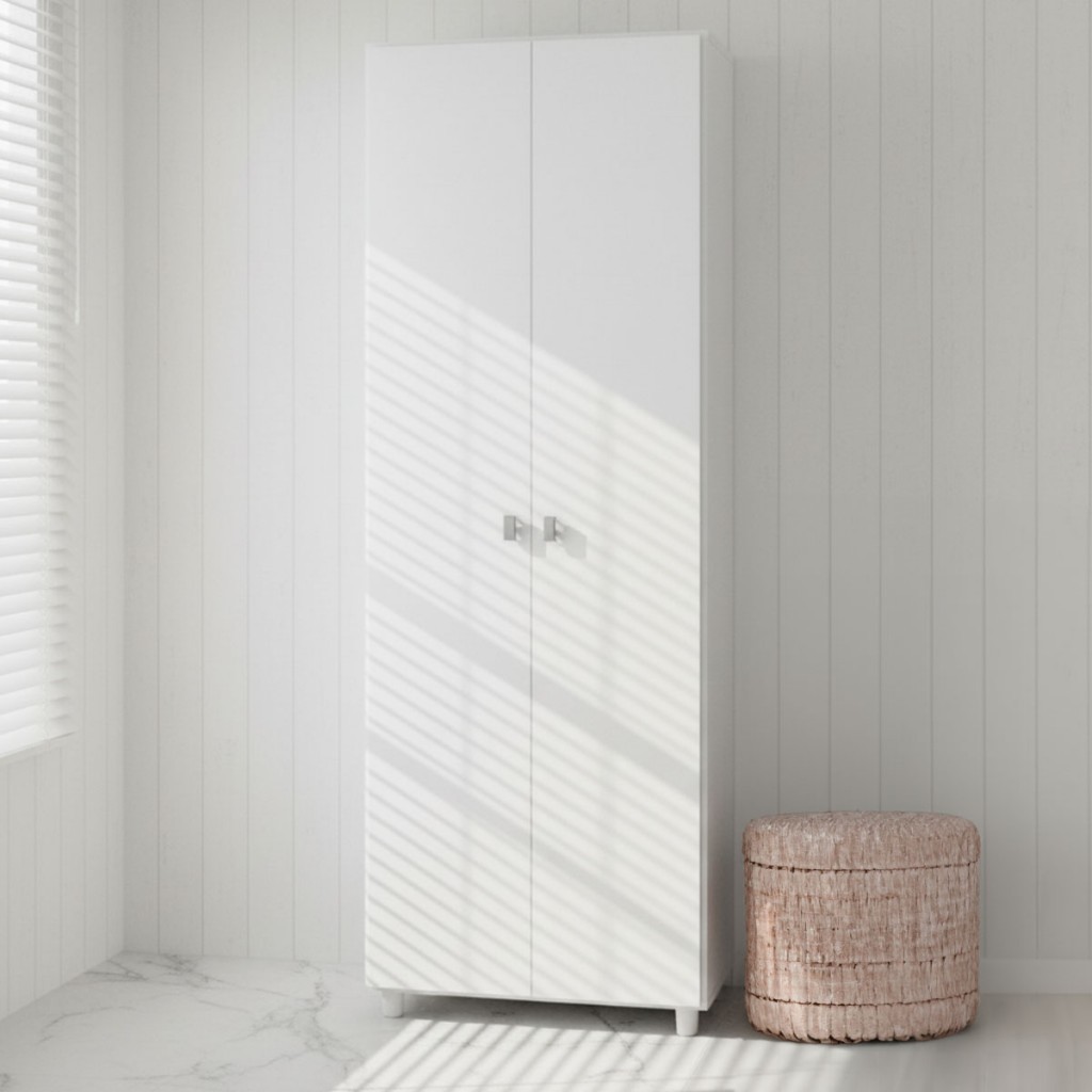 Sapateira Multiuso 2 Portas 8 Prateleiras Sa3406 Branco - Tecno Mobili em Oferta na Shopee