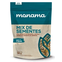 Mix De Sementes 190G Monama Chia, Linhaça, Castanha-De-Caju