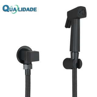 Ducha Higiênica De Banheiro Chuveirinho Quadrada Preto Fosco em Oferta na Shopee
