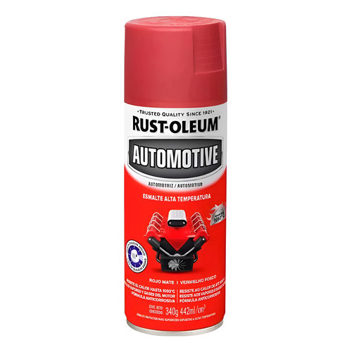 Spray Alta Temperatura Até 1093o Vermelho Fosco Rust Oleum em Oferta na Shopee